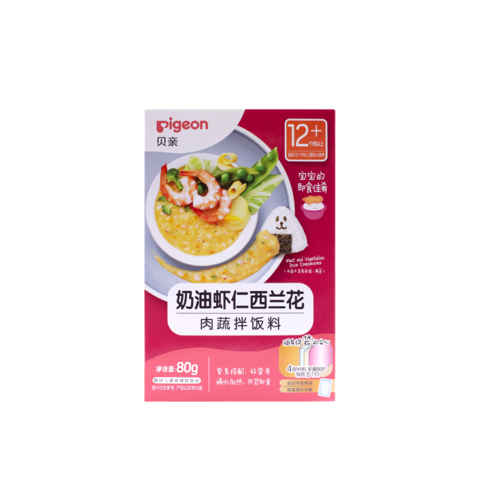 贝亲肉蔬拌饭料（奶油虾仁西兰花）